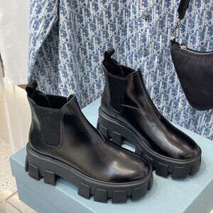 Prada platform Chelsea ankle boots